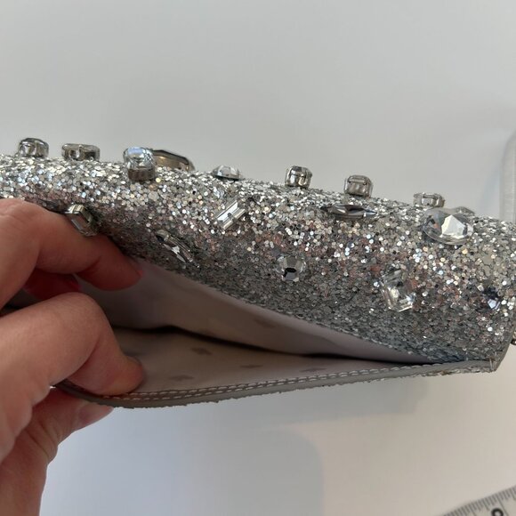 NEW Kate Spade New York Tinsel Jeweled Phone Wallet Wristlet - Picture 9 of 11